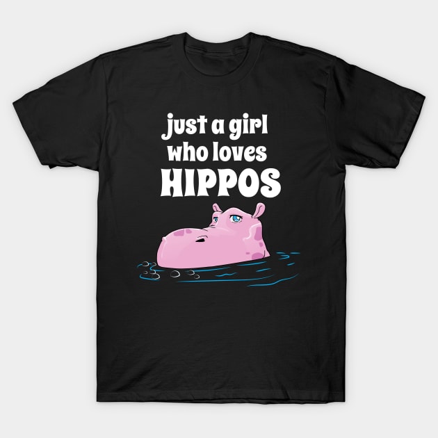 Hippo Hippopotamus Hippo Lover T-Shirt by KAWAIITEE